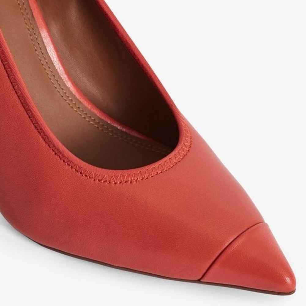 NEW! REISS London “Lowri” Red Leather Court Pumps Heels - Picture 6 of 16
